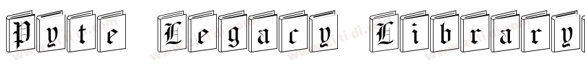 Pyte Legacy Library字体转换